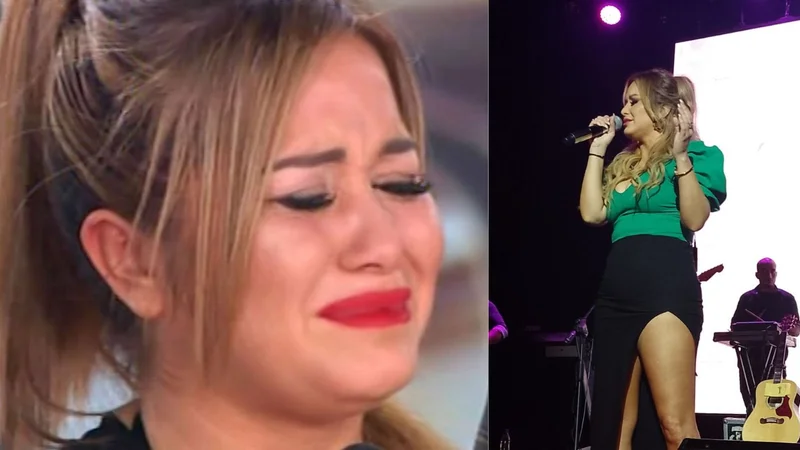 Karina "La Princesita" se quebró en llanto.