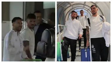 La Selección Argentina llegó a Inglaterra para la Finalissima ante Italia