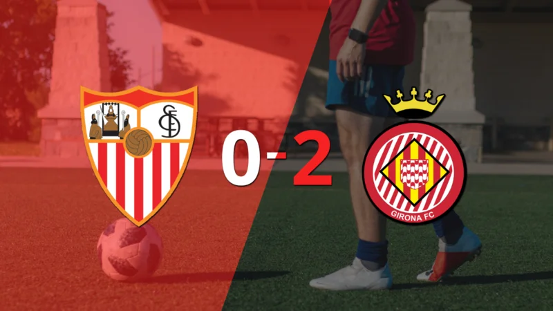En casa, Sevilla perdió 2-0 frente a Girona