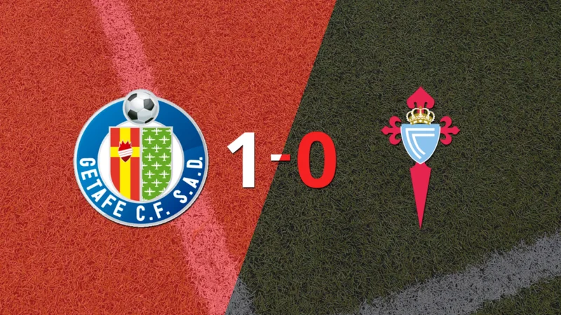 Getafe le ganó 1-0 como local a Celta