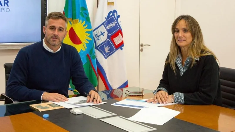 Galmarini y Achaval supervisaron los avances de las obras que AySA ejecuta en Pilar