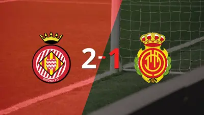 Girona logró una victoria de local por 2 a 1 frente a Mallorca Girona logró una victoria de local por 2 a 1 frente a Mallorca