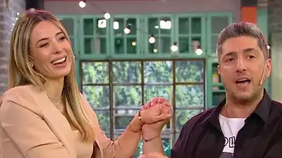 Jesica Cirio y Jey Mammón en La Peña de Morfi Jesica Cirio y Jey Mammón en La Peña de Morfi