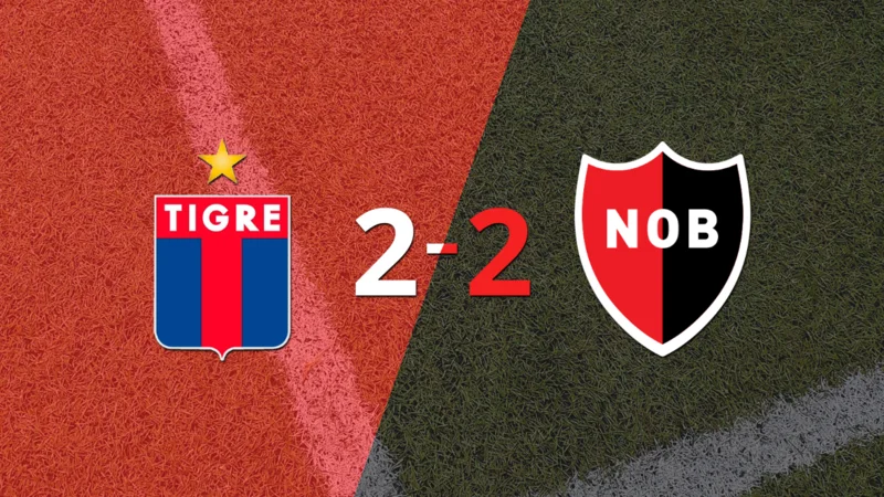 Tigre empató 2-2 en casa con Newell`s