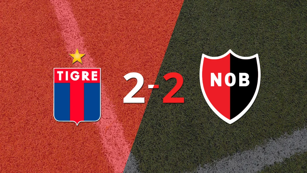 Tigre empató 2-2 en casa con Newell`s