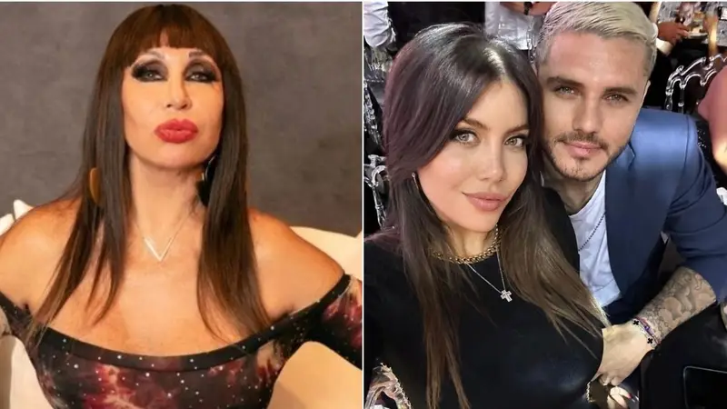 Moria Casán, Wanda Nara y Mauro Icardi