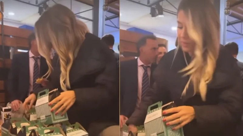 Jimena Barón fue captada en cámara robando.