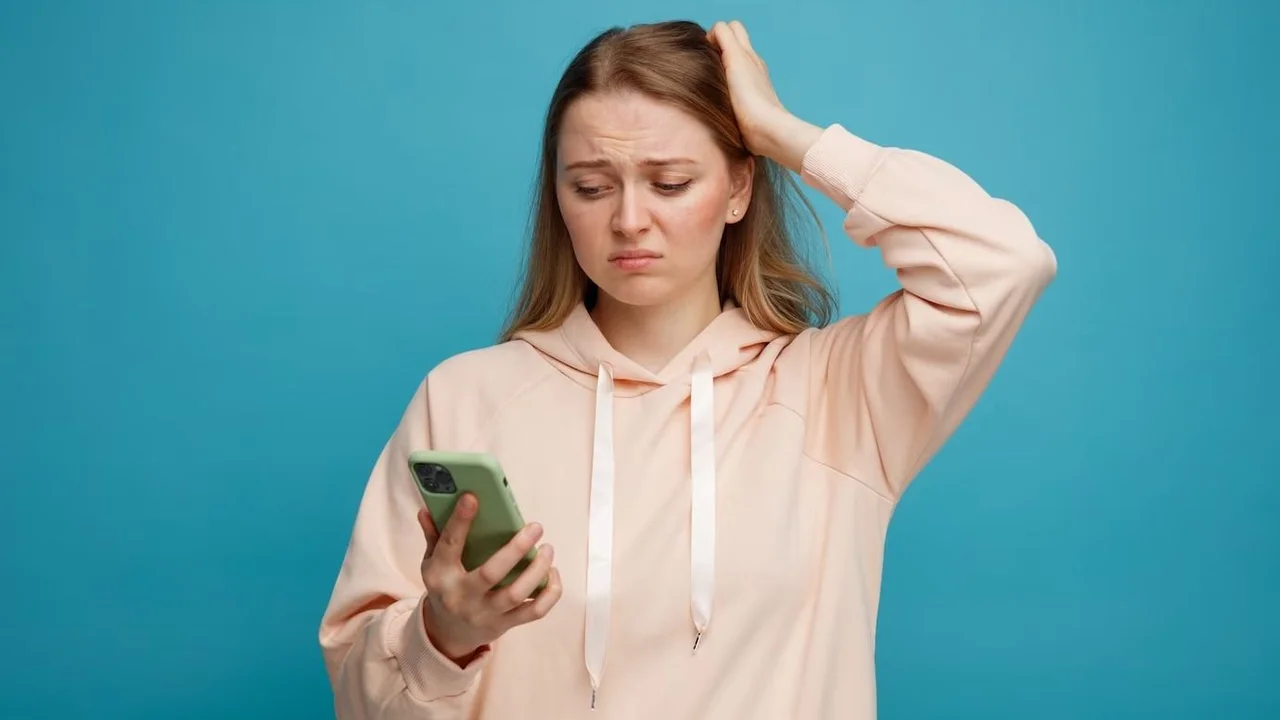 Persona mirando el celular