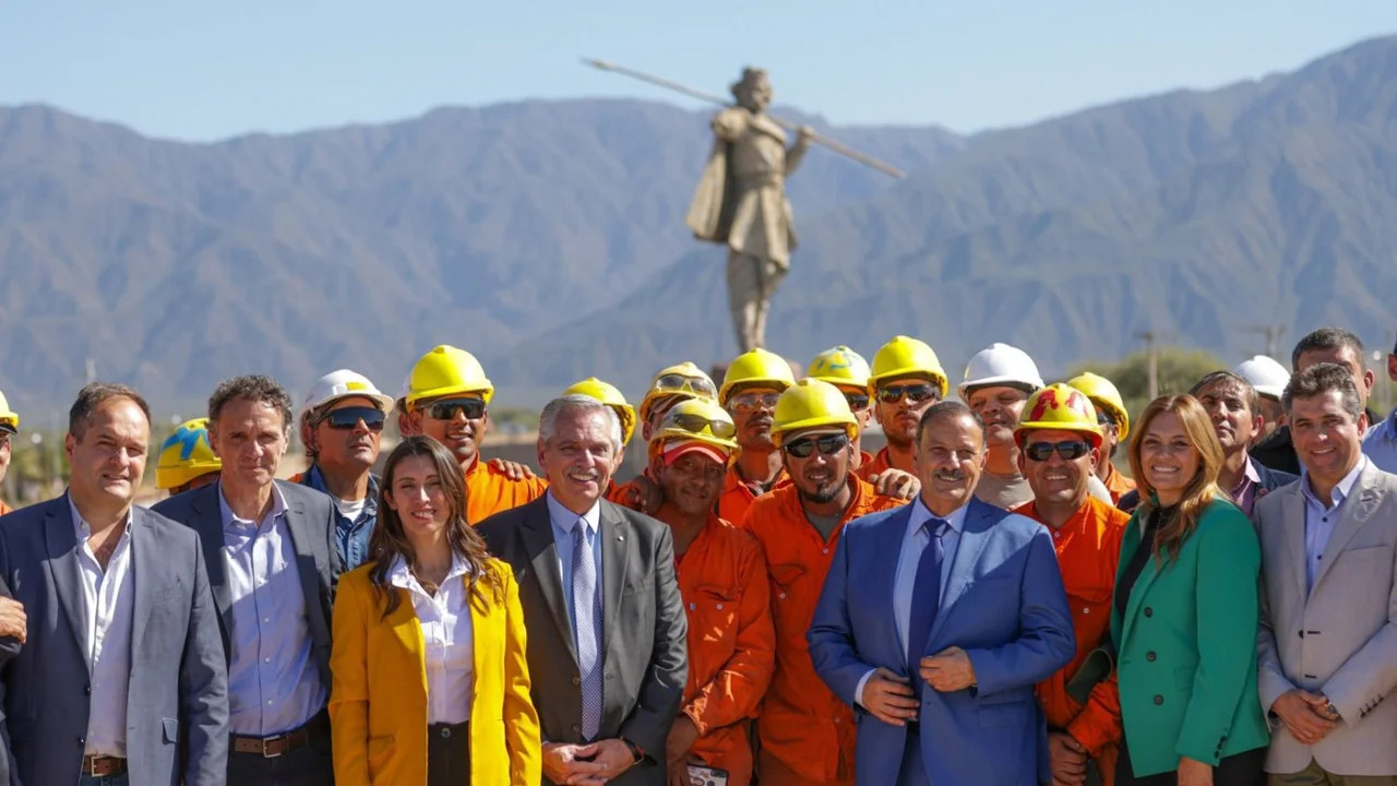 Maggiotti acompañó a Alberto Fernández en su visita a La Rioja
