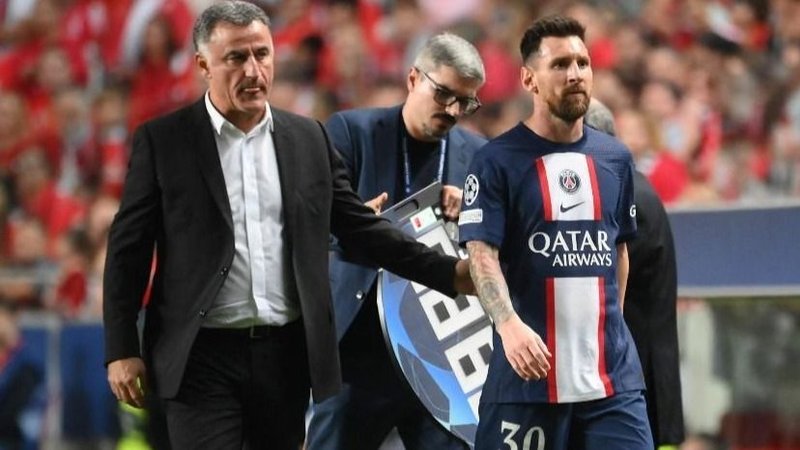 Christophe Galtier Lionel Messi PSG