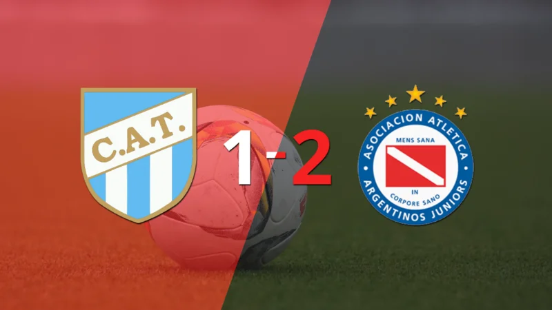 Victoria apretada de Argentinos Juniors por 2-1 sobre Atlético Tucumán