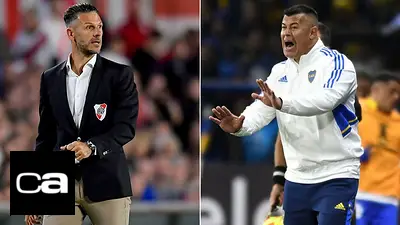 Jorge Almirón, Martín Demichelis, Boca, River, fútbol argentino, deportes, Superclásico Jorge Almirón, Martín Demichelis, Boca, River, fútbol argentino, deportes, Superclásico