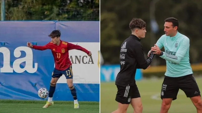 Alejandro Garnacho, Selección de Argentina, Selección de España, Manchester United, deportes