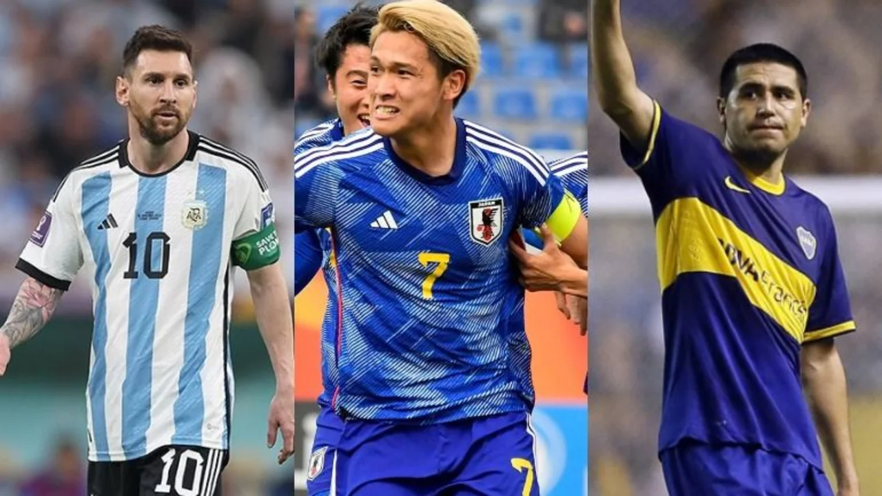 Sorprendió a todos: un Sub-20 de Japón copió un gesto de Messi y Riquelme