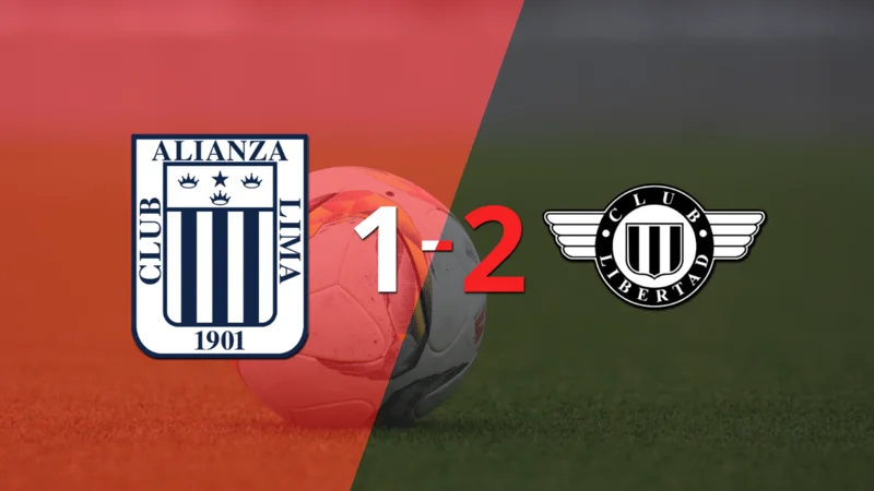 Victoria apretada de Libertad por 2-1 sobre Alianza Lima