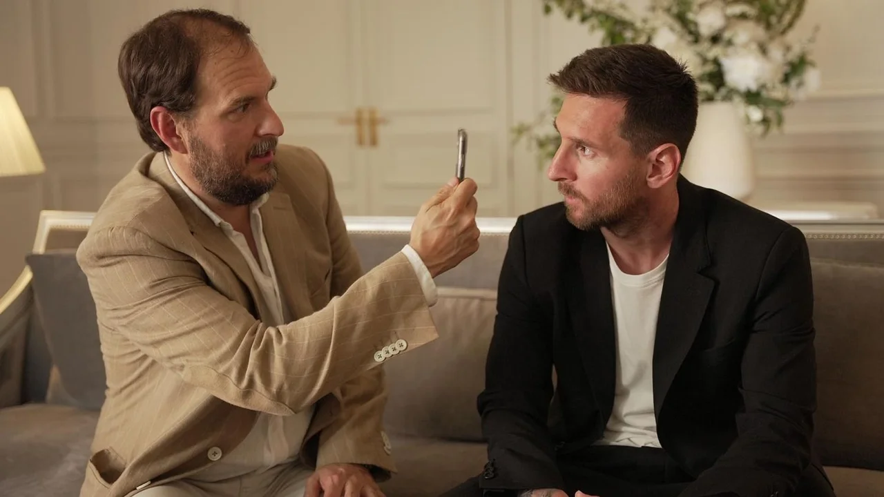Lionel Messi en la serie Los Protectores por Star+ con Adrián Suar