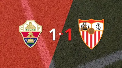 Elche no pudo en casa ante Sevilla y empataron 1-1 Elche no pudo en casa ante Sevilla y empataron 1-1