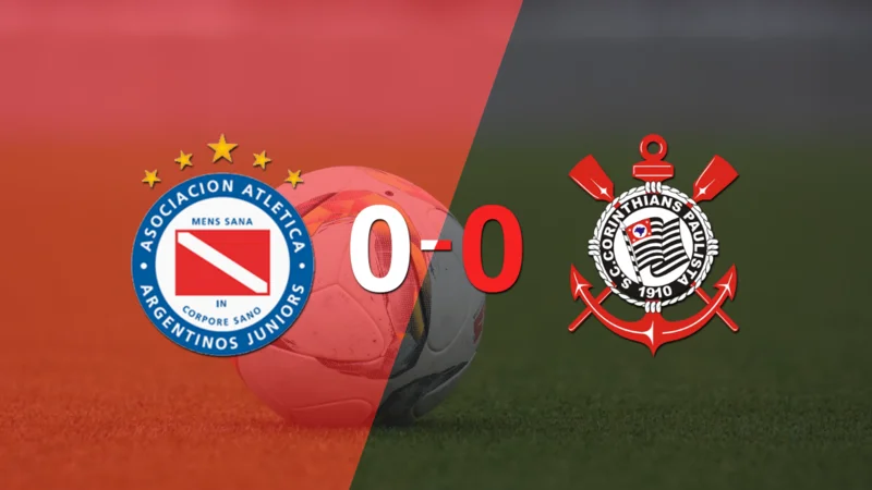Cero a cero terminó el partido entre Argentinos Juniors y Corinthians