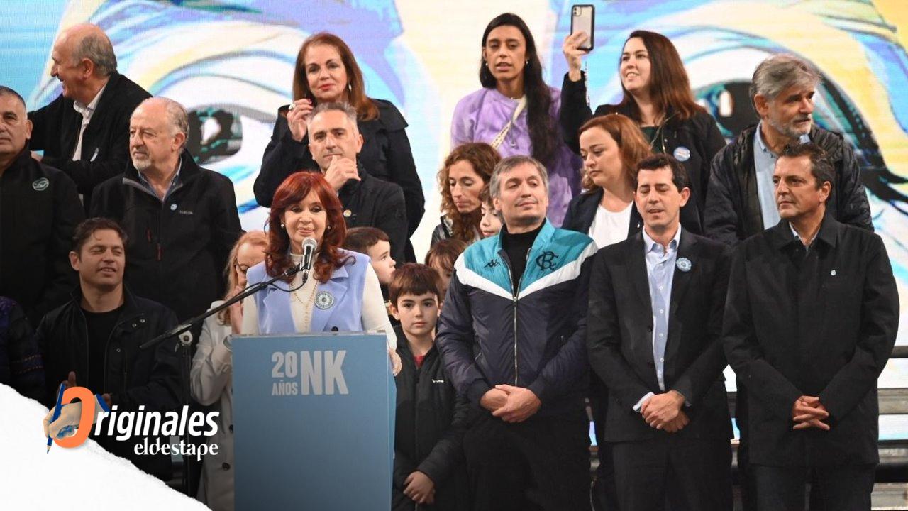 Ante una multitud en la Plaza, Cristina ratificó su centralidad y se mostró junto a los posibles candidatos