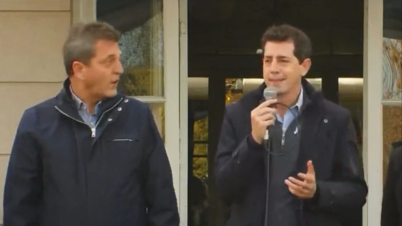 Wado de Pedro y Sergio Massa