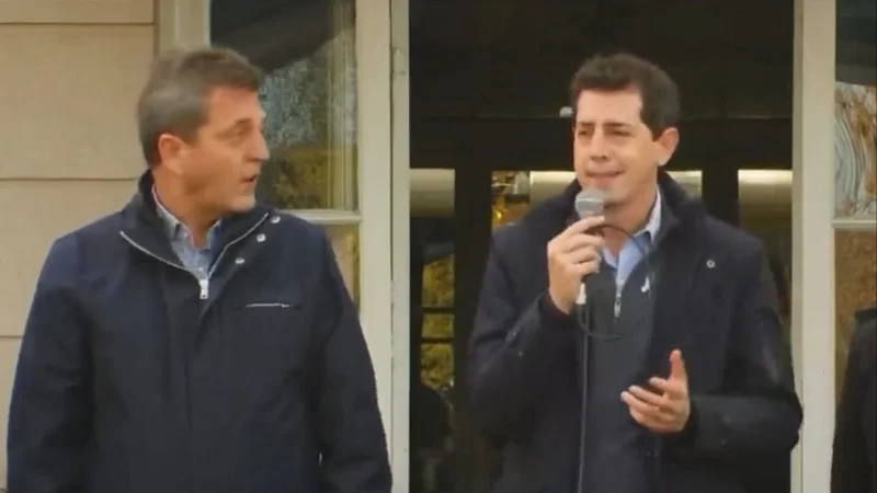 Wado de Pedro y Sergio Massa