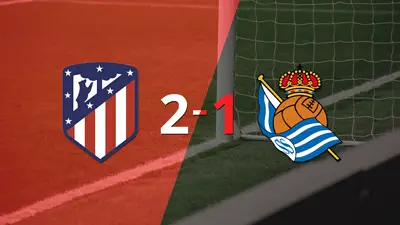 Victoria de Atlético de Madrid sobre Real Sociedad por 2-1 Victoria de Atlético de Madrid sobre Real Sociedad por 2-1