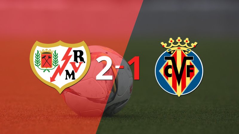 Rayo Vallecano consiguió una victoria en casa por 2 a 1 ante Villarreal
