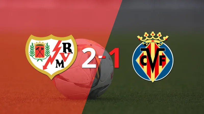Rayo Vallecano consiguió una victoria en casa por 2 a 1 ante Villarreal