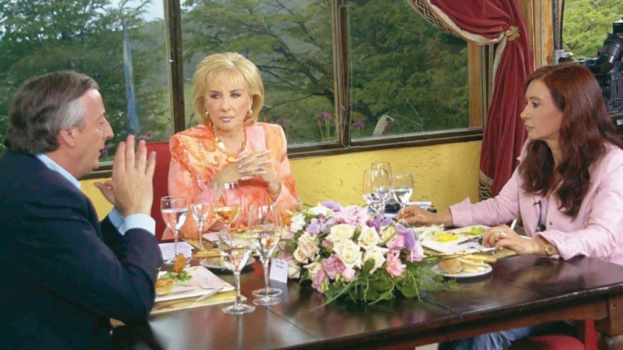 Mirtha Legrand. Cristina Kirchner. Néstor Kirchner