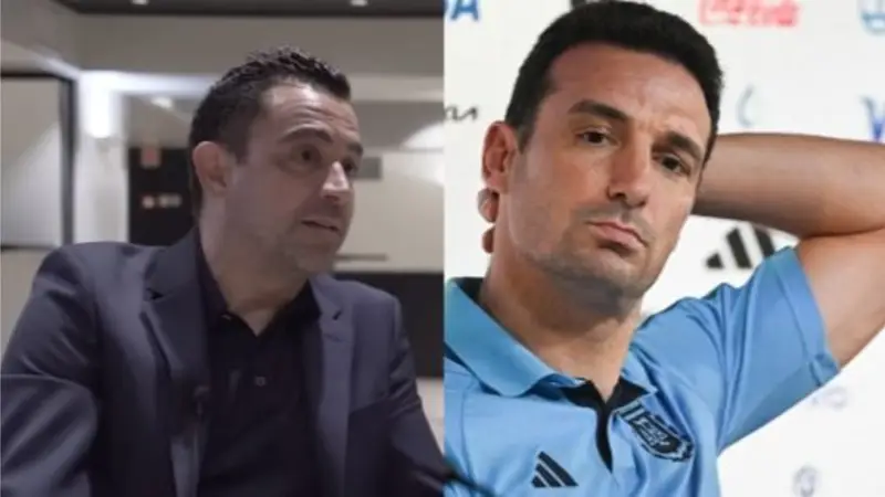 Xavi, Lionel Scaloni, Selección Argentina, Barcelona, deportes
