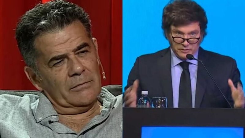 Julián Weich y Javier Milei