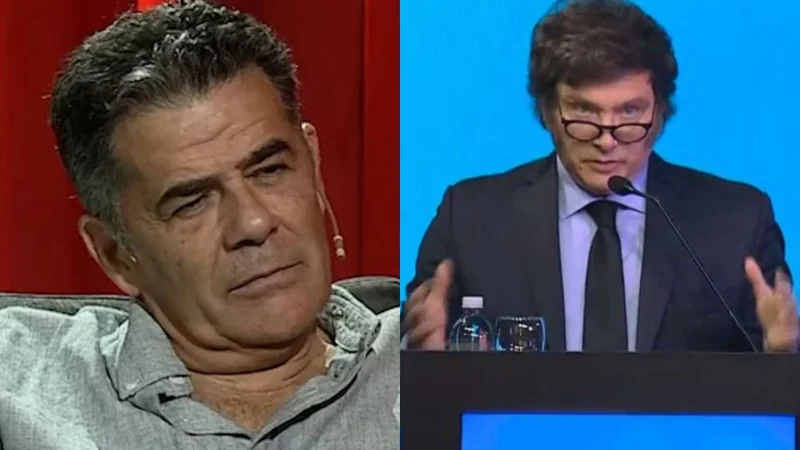 Julián Weich y Javier Milei