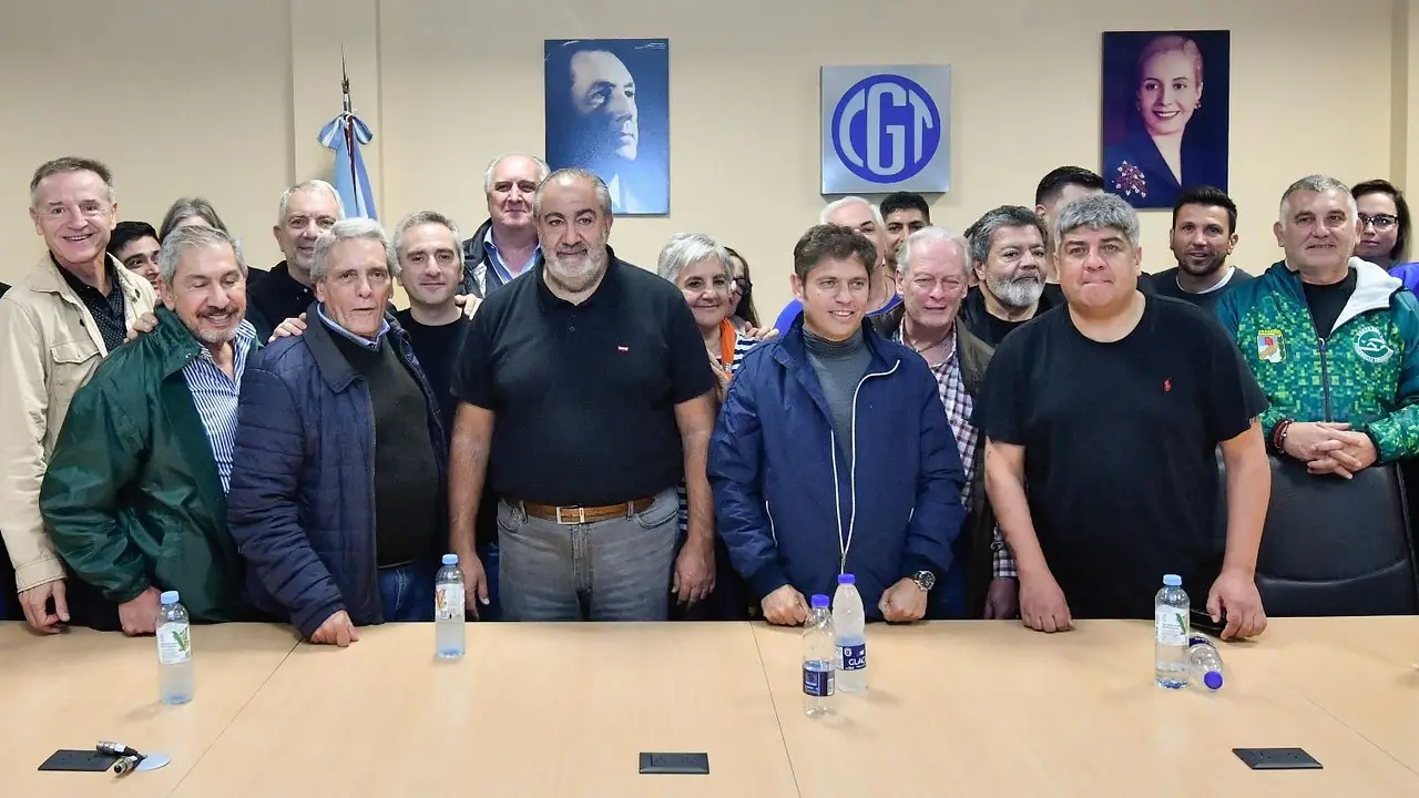 Kicillof y la CGT sellaron compromiso para bloquear la Ley Bases en el Senado