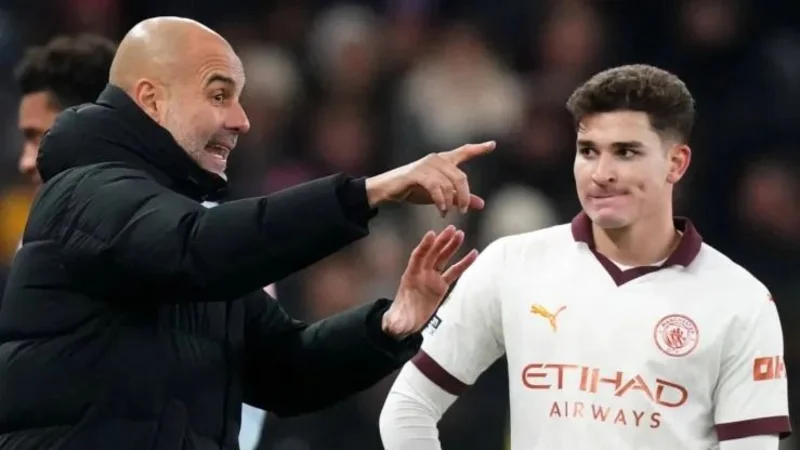 Julián Álvarez Pep Guardiola Manchester City UEFA Champions League