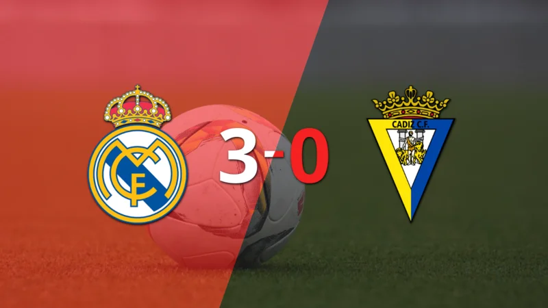 Real Madrid fue imparable y goleó 3 a 0