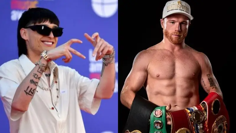 Peso Pluma y Canelo Álvarez