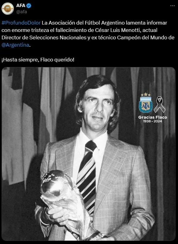 Murió, César Luis Menotti, Selección Argentina, deportes