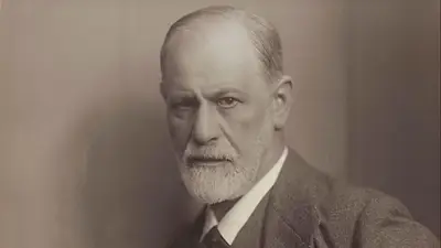 Fotografía del psicólogo Sigmund Freud Fotografía del psicólogo Sigmund Freud