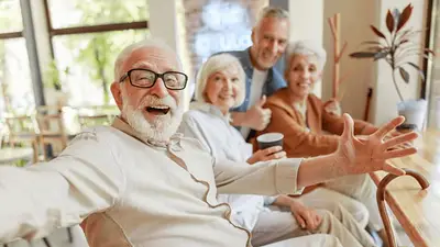 Abuelos felices. Abuelos felices.