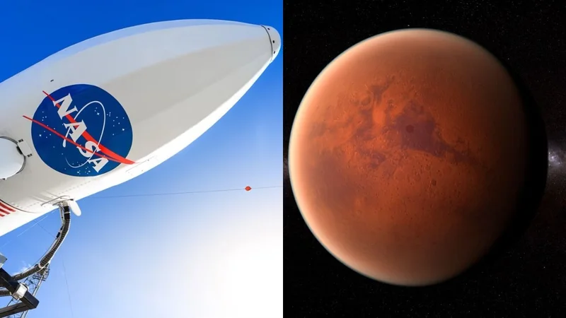 Cohete de la NASA y Marte