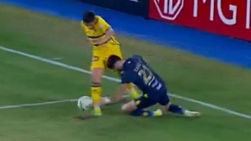 Otra vez el VAR: así fue el penal que no le cobraron a Boca contra Trinidense