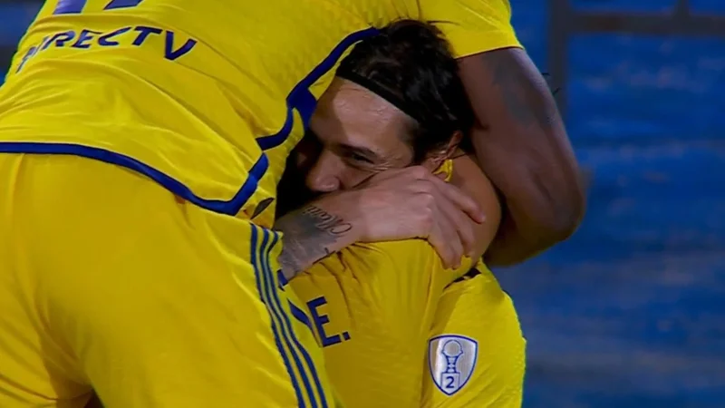 Video: el golazo descomunal de Edinson Cavani que le dio el triunfo a Boca