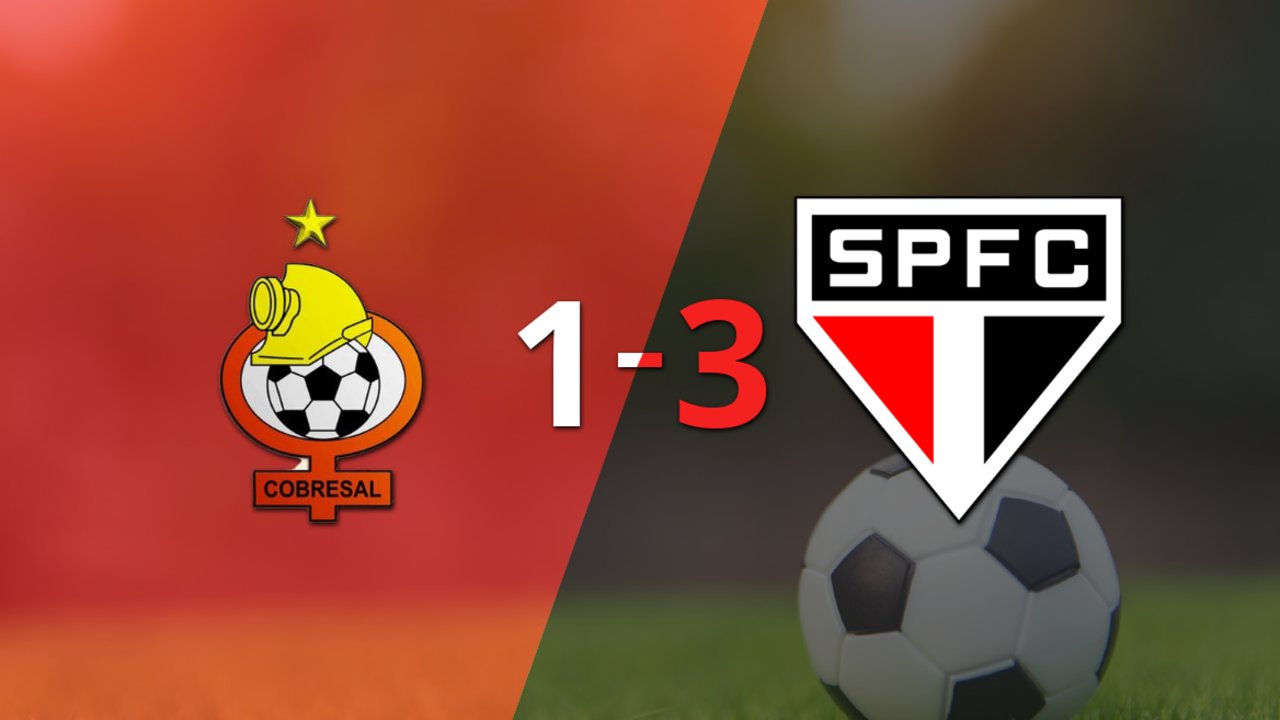 São Paulo se lo dio vuelta a Cobresal y le ganó 3 a 1