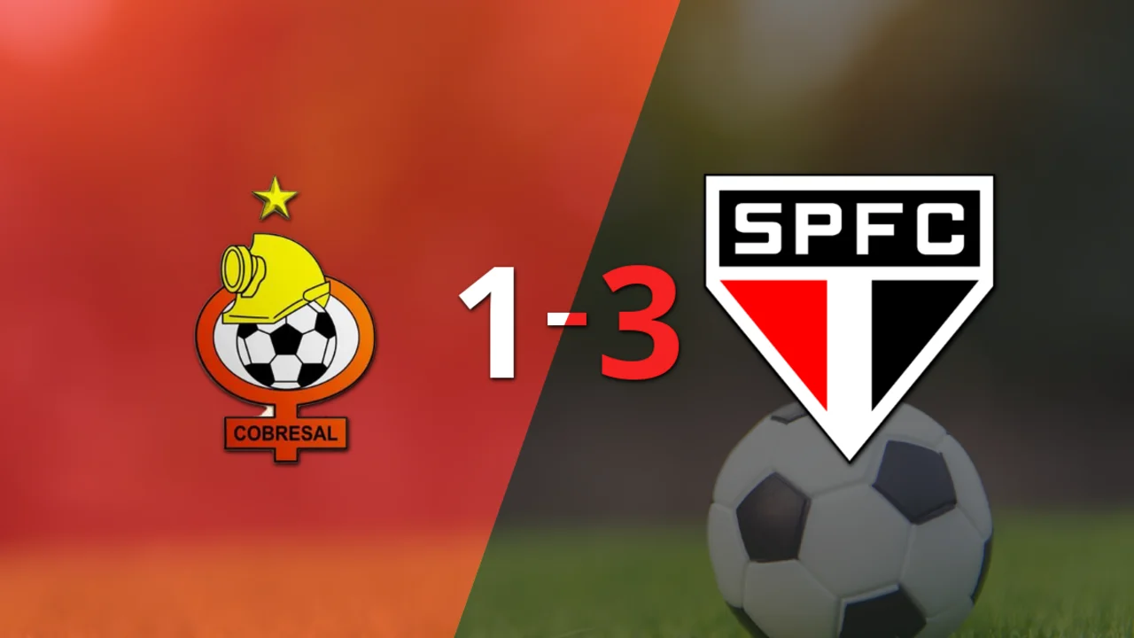 São Paulo se lo dio vuelta a Cobresal y le ganó 3 a 1