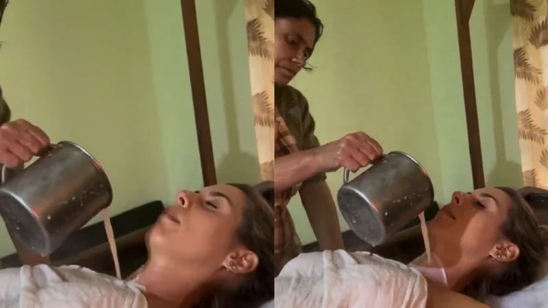 Qué pasó con una influencer que se bañó en leche.