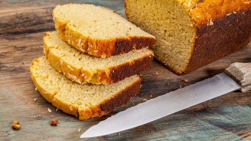 Pan keto de coco