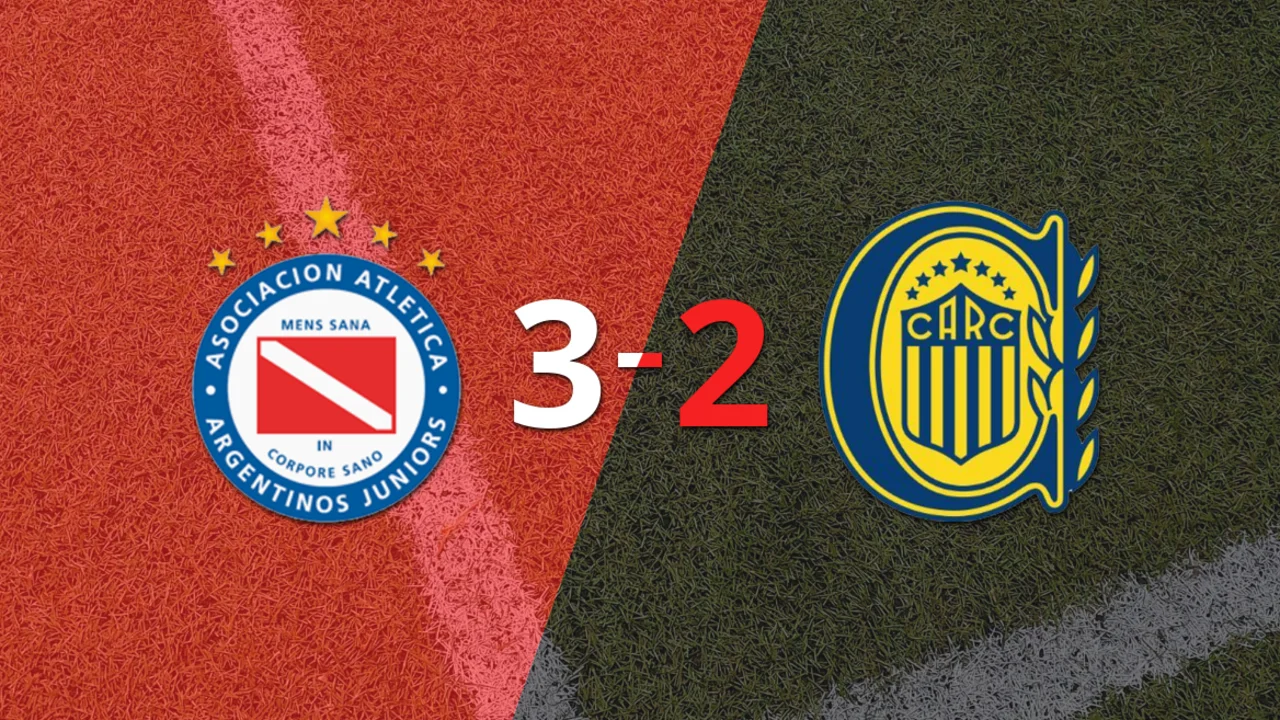 Argentinos Juniors superó 3-2 a Rosario Central en un partidazo