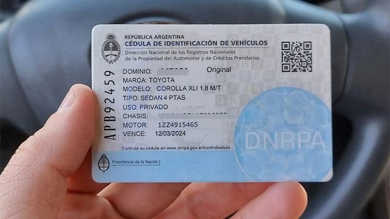 Cómo es la nueva cédula que otorgará el registro.