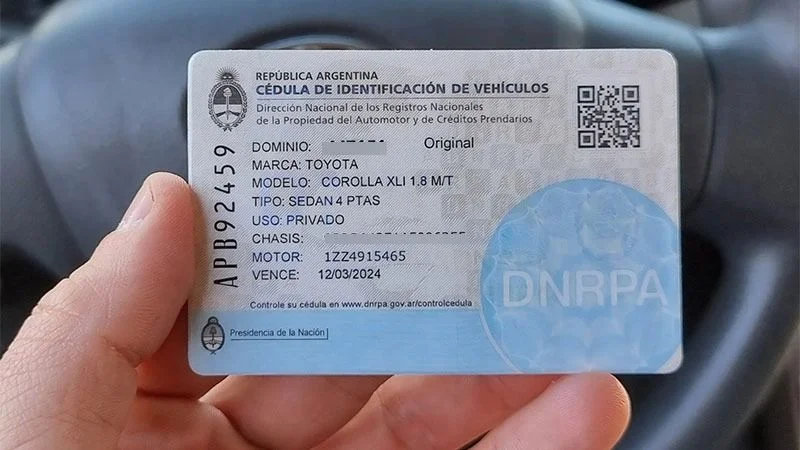 Cómo es la nueva cédula que otorgará el registro.