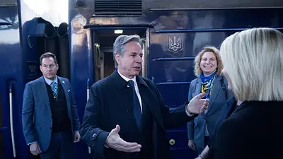 Blinken, de visita en Kiev, afirma que la ayuda de EEUU llega en un momento "difícil" para Ucrania Blinken, de visita en Kiev, afirma que la ayuda de EEUU llega en un momento "difícil" para Ucrania
